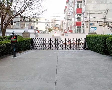 晉城公安局看守所車牌識別伸縮門